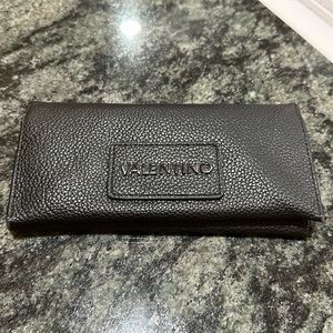 Valentino Black Long Wallet Card Holder